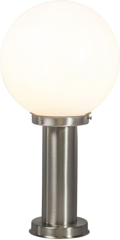 QAZQA Moderno Baliza moderna acero inoxidable 50cm IP44 - SFERA QAZQA Moderno Baliza moderna acero inoxidable 50cm IP44 - SFERA