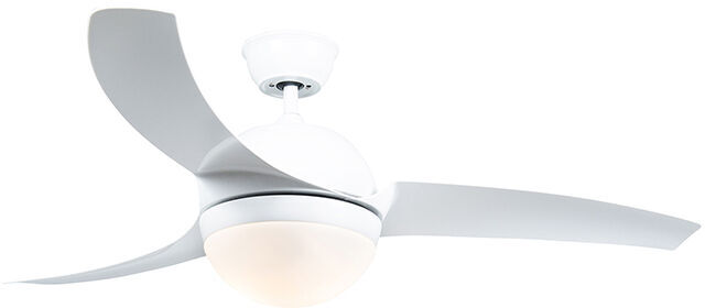 QAZQA + Moderno Ventilador blanco mando-a-distancia - BORA 52 Vidrio QAZQA + Moderno Ventilador blanco mando-a-distancia - BORA 52 Vidrio