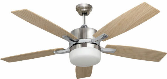 Fabrilamp - Ventilador de techo Níquel Menfis 5 Aspas Haya/wengue 2xe27 Fabrilamp - Ventilador de techo Níquel Menfis 5 Aspas Haya/wengue 2xe27