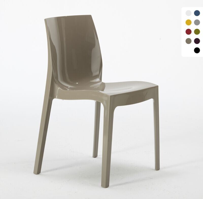 GRAND SOLEIL Stock 18 Sillas Ice de Polipropileno para Restaurante y Bar   Beige GRAND SOLEIL Stock 18 Sillas Ice de Polipropileno para Restaurante y Bar   Beige