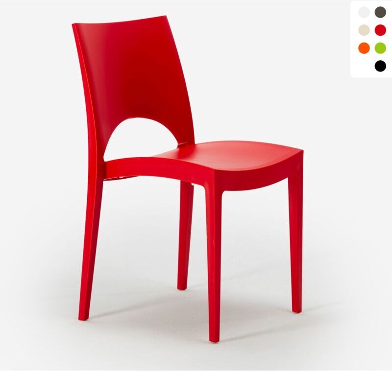 GRAND SOLEIL Stock 24 Sillas Apilables para Bares y Restaurantes de Polipropileno GRAND SOLEIL Stock 24 Sillas Apilables para Bares y Restaurantes de Polipropileno