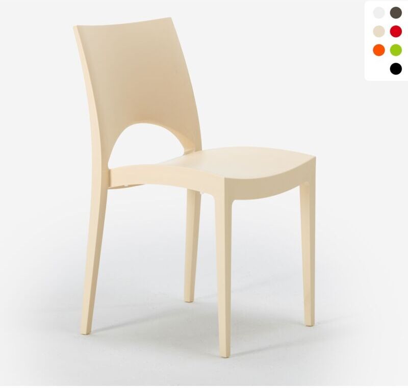 GRAND SOLEIL Stock 24 Sillas Apilables para Bares y Restaurantes de Polipropileno GRAND SOLEIL Stock 24 Sillas Apilables para Bares y Restaurantes de Polipropileno