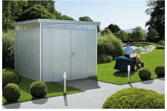 Biohort CASETA COBERTIZO METALICA HIGHLINE H3 COLOR PLATA METALIZADA DOBLE Biohort CASETA COBERTIZO METALICA HIGHLINE H3 COLOR PLATA METALIZADA DOBLE