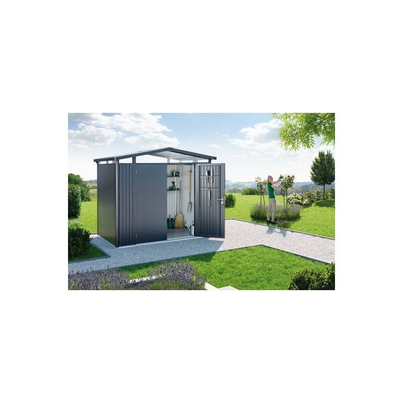 Biohort Caseta Cobertizo Metalica Biohort Panorama P1 Color Gris Oscuro Biohort Caseta Cobertizo Metalica Biohort Panorama P1 Color Gris Oscuro