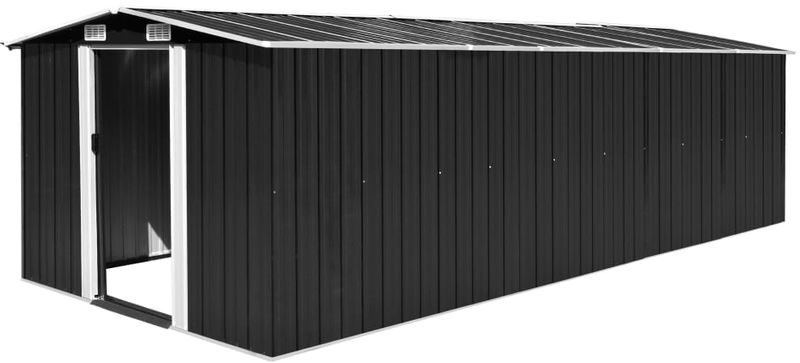 ASUPERMALL Caseta de jardin de metal antracita 257x597x178 cm ASUPERMALL Caseta de jardin de metal antracita 257x597x178 cm