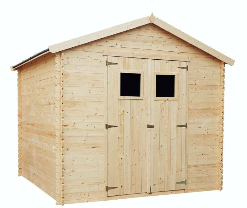 GARDIUN Caseta de Madera Dimitri - 6,8 m² 256x266x236 cm Madera Machihembrada GARDIUN Caseta de Madera Dimitri - 6,8 m² 256x266x236 cm Madera Machihembrada