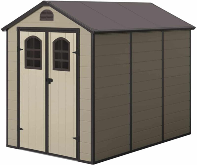 GARDIUN Caseta de Resina Gardiun Alessia B - 5,23 m² 278x188x225 cm con Suelo GARDIUN Caseta de Resina Gardiun Alessia B - 5,23 m² 278x188x225 cm con Suelo