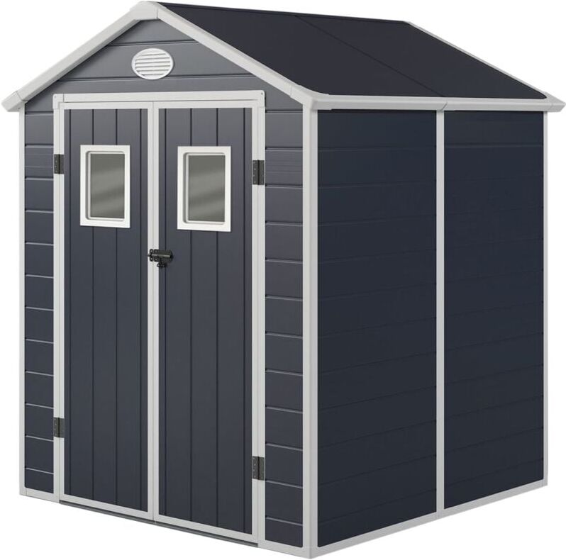 GARDIUN Caseta de Resina de Jardín Gardiun Zoe A 3,64 m² 190x192x226 cm con GARDIUN Caseta de Resina de Jardín Gardiun Zoe A 3,64 m² 190x192x226 cm con