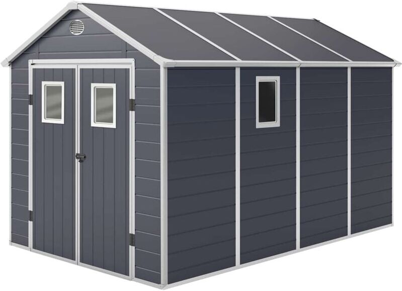 GARDIUN Caseta de Resina de Jardín Gardiun Zoe D 8,90 m² 242x368x239 cm con GARDIUN Caseta de Resina de Jardín Gardiun Zoe D 8,90 m² 242x368x239 cm con