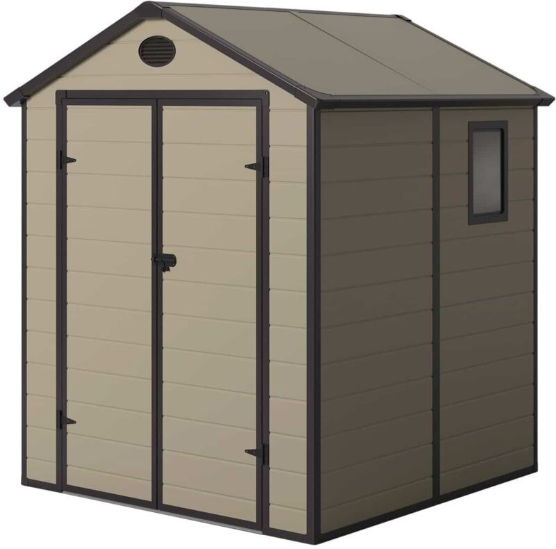 GARDIUN Caseta de Resina Gardiun Isabella Crudo/Marrón 3,57 m² Ext. GARDIUN Caseta de Resina Gardiun Isabella Crudo/Marrón 3,57 m² Ext.