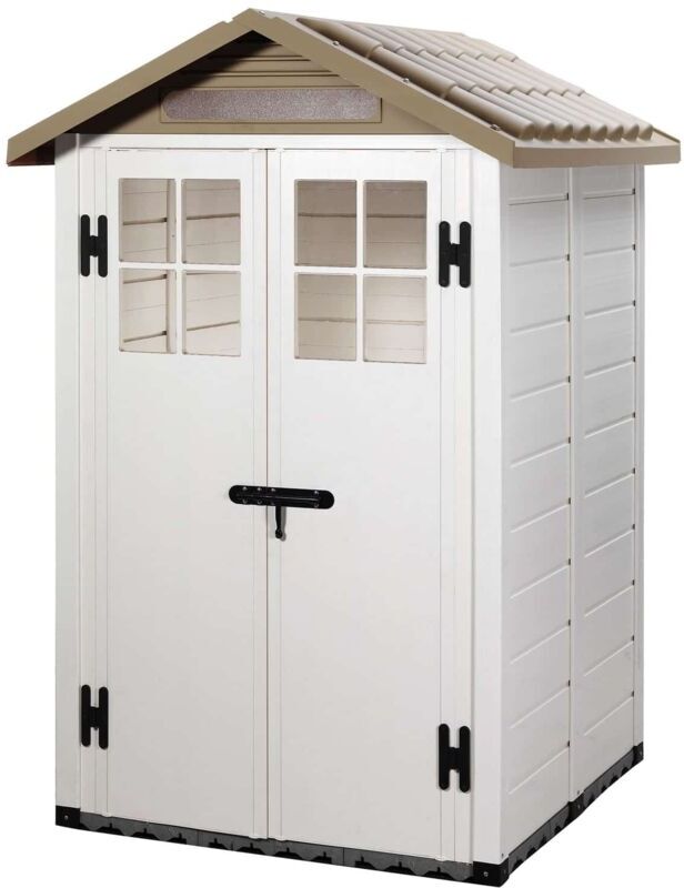 GARDIUN Caseta de Resina Gardiun Tuscany Evo 120 2 Puertas 2 m² - 137x144x214 GARDIUN Caseta de Resina Gardiun Tuscany Evo 120 2 Puertas 2 m² - 137x144x214