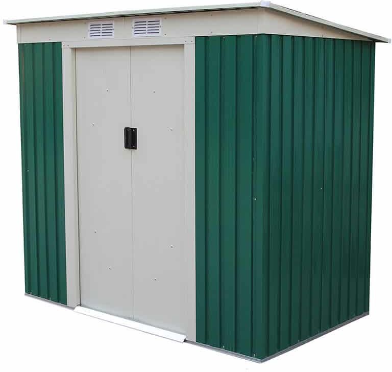 GARDIUN Caseta Metálica Buckingham 2,43 m² Exterior 121x201x176 cm Acero GARDIUN Caseta Metálica Buckingham 2,43 m² Exterior 121x201x176 cm Acero