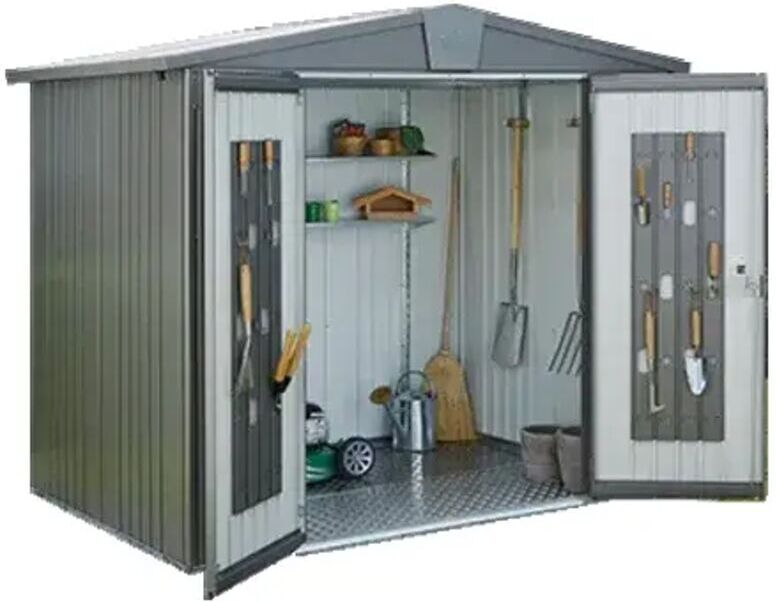 Biohort CASETA COBERTIZO METALICA EUROPA 5 COLOR GRIS CUARZO METALIZADO Biohort CASETA COBERTIZO METALICA EUROPA 5 COLOR GRIS CUARZO METALIZADO