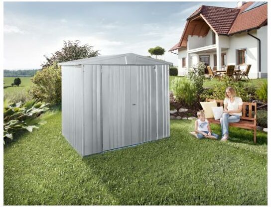 Biohort CASETA COBERTIZO METALICA EUROPA 6 COLOR PLATA METALIZADA - Biohort Biohort CASETA COBERTIZO METALICA EUROPA 6 COLOR PLATA METALIZADA - Biohort