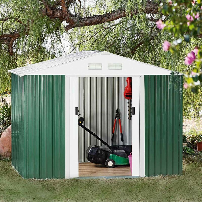 Catral - CASETA METÁLICA INFINITY GREEN HIGH DOOR 2.36x2.21x2.33 M Verde Catral - CASETA METÁLICA INFINITY GREEN HIGH DOOR 2.36x2.21x2.33 M Verde