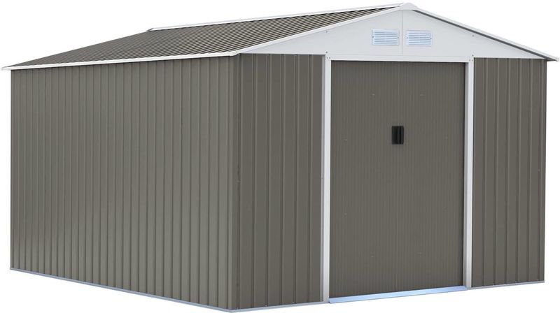 HABITAT ET JARDIN Caseta metálica para jardín Dallas 12,99 m² HABITAT ET JARDIN Caseta metálica para jardín Dallas 12,99 m²