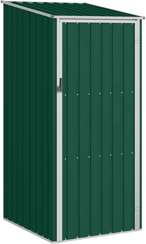 VIDAXL Cobertizo de jardín verde acero galvanizado 87x98x159 cm - Verde VIDAXL Cobertizo de jardín verde acero galvanizado 87x98x159 cm - Verde