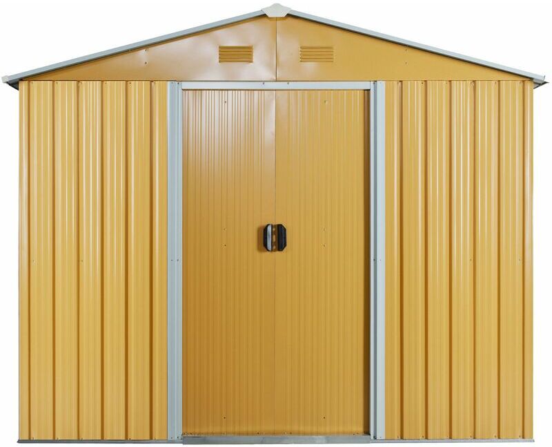 Outsunny Caseta de Jardín Tipo Cobertizo Acero Galvanizado para Herramientas con Outsunny Caseta de Jardín Tipo Cobertizo Acero Galvanizado para Herramientas con
