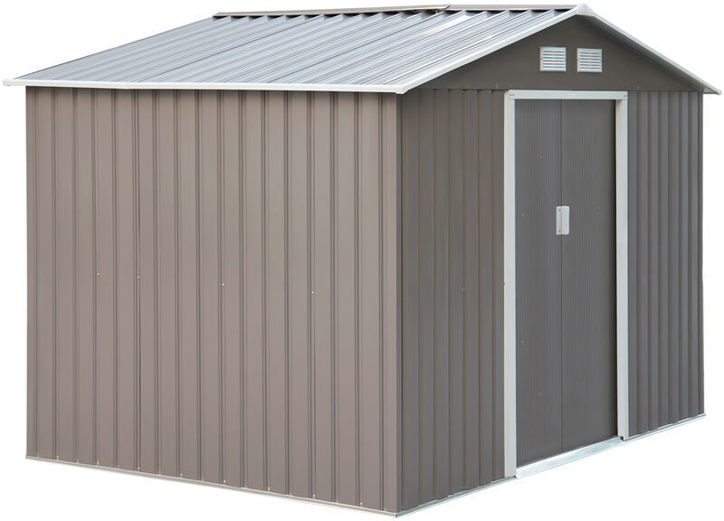 Outsunny Caseta de Jardín tipo Cobertizo Metálico para Herramienta Outsunny Caseta de Jardín tipo Cobertizo Metálico para Herramienta
