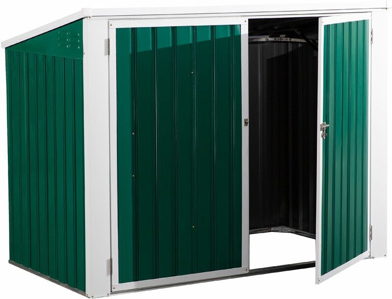 Outsunny Cobertizo de Jardín Exterior para Basura o Herramientas con Tapa Outsunny Cobertizo de Jardín Exterior para Basura o Herramientas con Tapa