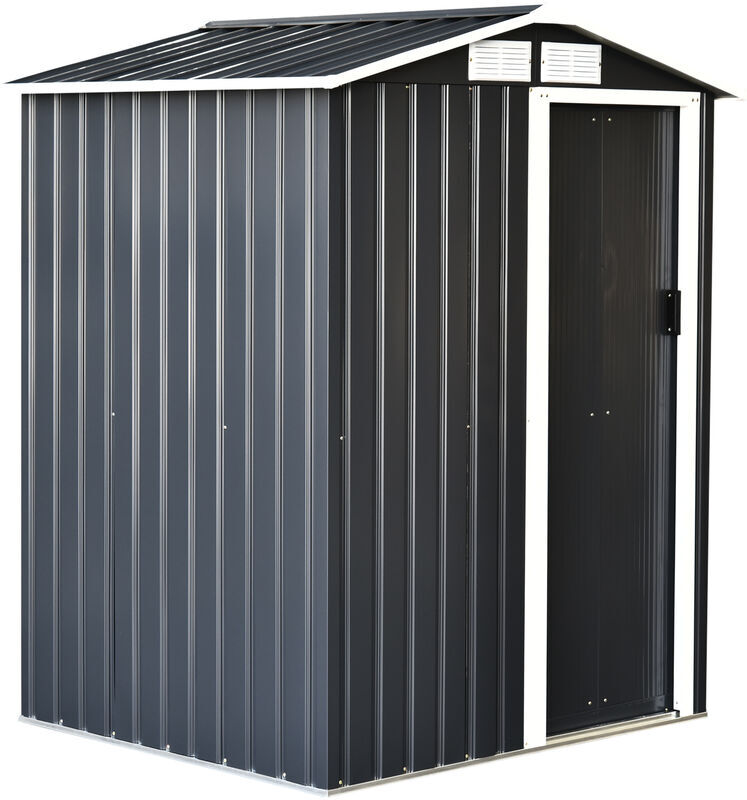 Outsunny Cobertizo Metálico Caseta de Jardín Almacenaje de Herramientas Techo Outsunny Cobertizo Metálico Caseta de Jardín Almacenaje de Herramientas Techo