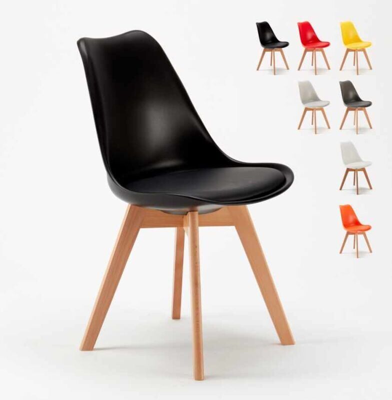 AHD AMAZING HOME DESIGN Sillas con Cojín de Diseño Nórdico NordicaTulip para Bar y Cocina AHD AMAZING HOME DESIGN Sillas con Cojín de Diseño Nórdico NordicaTulip para Bar y Cocina