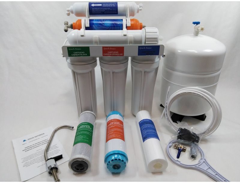 SPARK BASIC Osmosis inversa 6 etapas con filtro hidrogenizador SPARK BASIC Osmosis inversa 6 etapas con filtro hidrogenizador