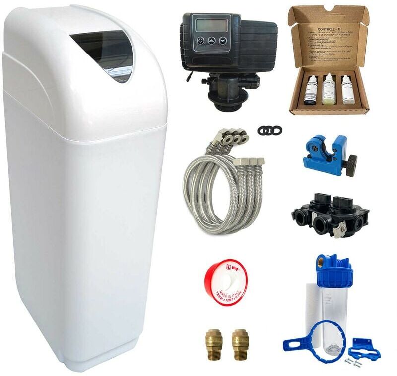 PENTAIR Suavizador de agua 8L Fleck 5600 SXT completo con prefiltraci?n y PENTAIR Suavizador de agua 8L Fleck 5600 SXT completo con prefiltraci?n y