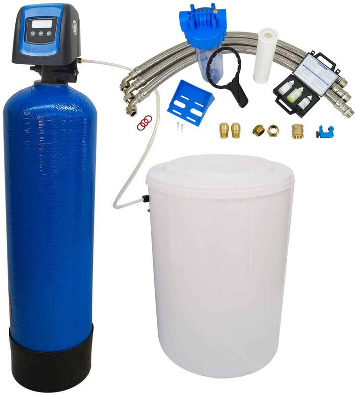 PENTAIR Suavizador de agua bi-bloque 100L Fleck 5800 SXT completo con PENTAIR Suavizador de agua bi-bloque 100L Fleck 5800 SXT completo con