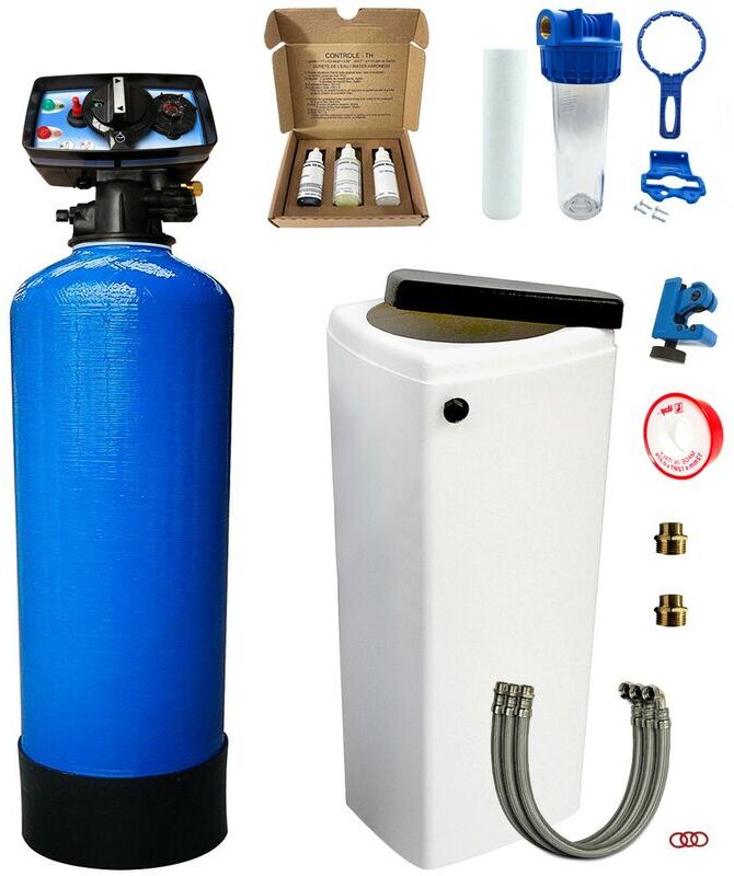 PENTAIR Suavizador de agua bi-bloque 14L Fleck 5600 MV completo con PENTAIR Suavizador de agua bi-bloque 14L Fleck 5600 MV completo con