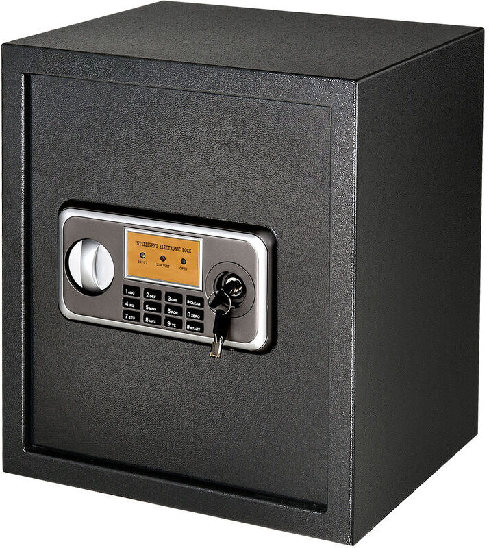 HOMCOM Caja fuerte Electrónica con Llave 2 Códigos Capacidad de 32 L HOMCOM Caja fuerte Electrónica con Llave 2 Códigos Capacidad de 32 L