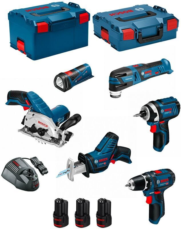 BOSCH Kit 12V BMK6-28AD3 (GSR 12V-15+GDR 12V-105+GKS 12V-26+GOP BOSCH Kit 12V BMK6-28AD3 (GSR 12V-15+GDR 12V-105+GKS 12V-26+GOP