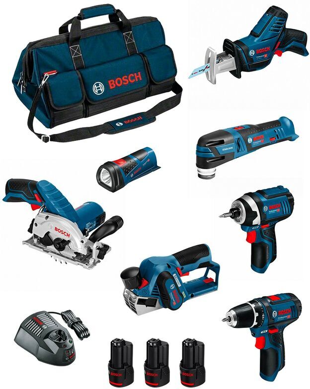 BOSCH Kit BMKB7-28DD3 (GSR 12V-15+GDR 12V-105+GKS 12V-26+GOP 12V-28+GSA BOSCH Kit BMKB7-28DD3 (GSR 12V-15+GDR 12V-105+GKS 12V-26+GOP 12V-28+GSA
