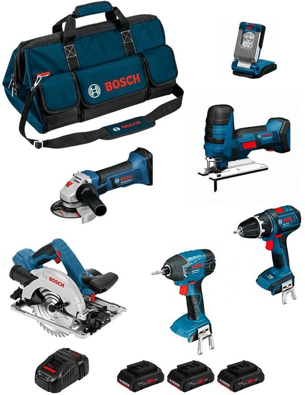 BOSCH Kit PSB6M3DP (GWS 18-125 V-LI+GSB 18 V-LI+GST 18V-LI S+GDR BOSCH Kit PSB6M3DP (GWS 18-125 V-LI+GSB 18 V-LI+GST 18V-LI S+GDR