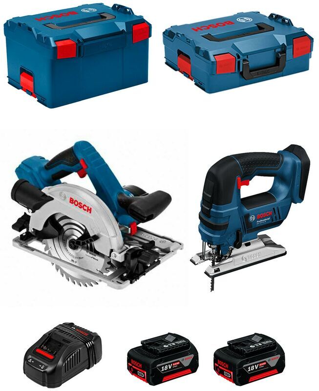 BOSCH Kit PSL2P2WC (GST 18V-LI B + GKS 18V-57G + 2 x 5,0Ah + GAL1880CV BOSCH Kit PSL2P2WC (GST 18V-LI B + GKS 18V-57G + 2 x 5,0Ah + GAL1880CV
