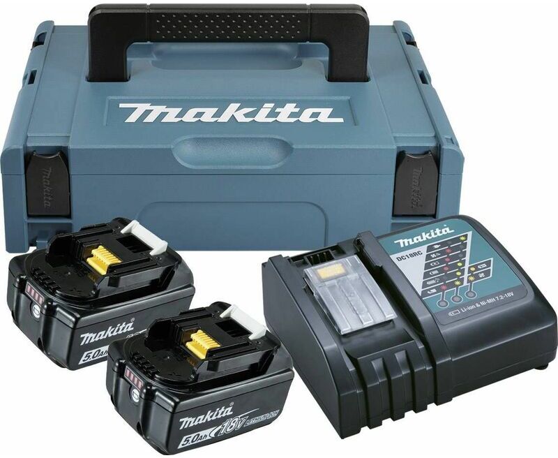 Makita 197624-2 18 V Juego de Baterías (2x 5.0Ah) en Mbox Makita 197624-2 18 V Juego de Baterías (2x 5.0Ah) en Mbox