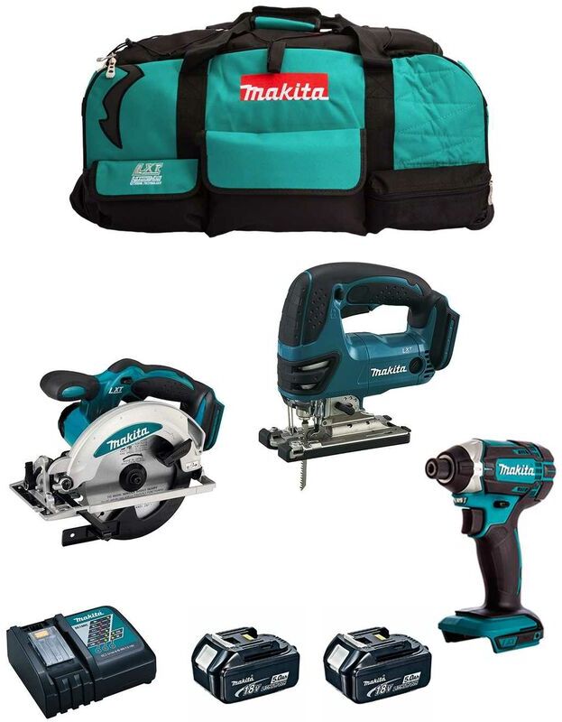 MAKITA Kit 18V MSB3P2B (DJV180 + DSS610 + DTD152 + 2 x 5,0 Ah + DC18RC MAKITA Kit 18V MSB3P2B (DJV180 + DSS610 + DTD152 + 2 x 5,0 Ah + DC18RC