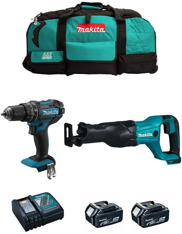 MAKITA Kit MK204 (DHP482 + DJR186 + 2 x 5,0 Ah + DC18RC + LXT600) MAKITA Kit MK204 (DHP482 + DJR186 + 2 x 5,0 Ah + DC18RC + LXT600)