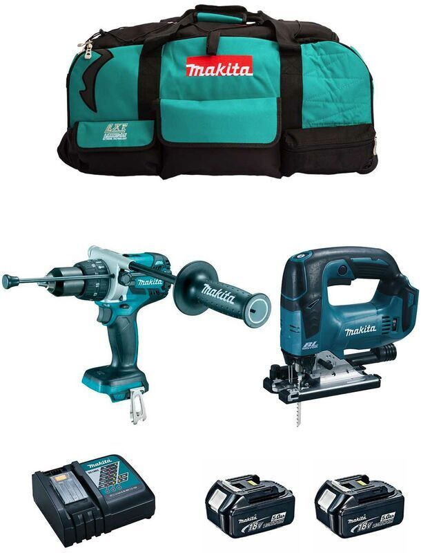 MAKITA Kit MK207 (DHP481 + DJV182 + 2 x 5,0 Ah + DC18RC + LXT600) MAKITA Kit MK207 (DHP481 + DJV182 + 2 x 5,0 Ah + DC18RC + LXT600)