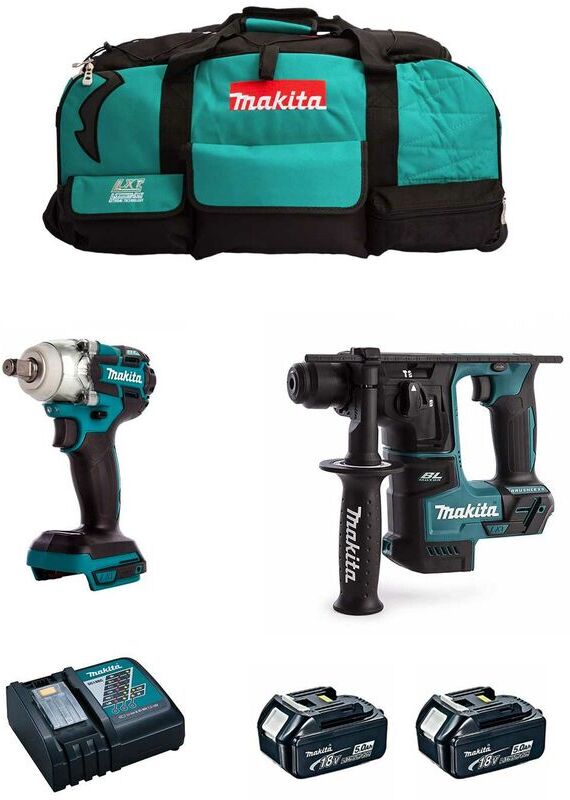 MAKITA Kit MK213 (DTW285 + DHR171 + 2 x 5,0 Ah + DC18RC + LXT600) MAKITA Kit MK213 (DTW285 + DHR171 + 2 x 5,0 Ah + DC18RC + LXT600)