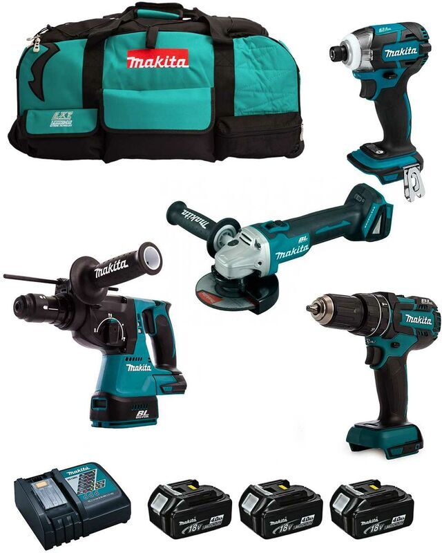 MAKITA Kit MST4M3BL3 18V (DHR243 + DTD148 + DGA504 + DHP480 + 3 x 4,0 MAKITA Kit MST4M3BL3 18V (DHR243 + DTD148 + DGA504 + DHP480 + 3 x 4,0