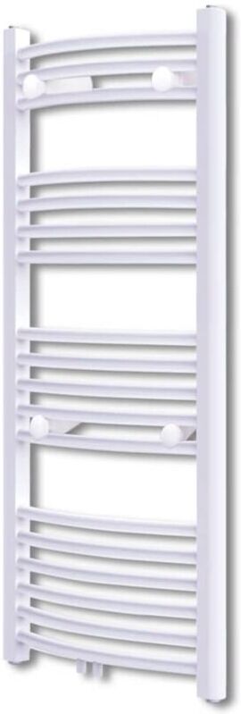 vidaXL Radiador toallero de baño con rieles curvados 600 x 1160 mm vidaXL Radiador toallero de baño con rieles curvados 600 x 1160 mm