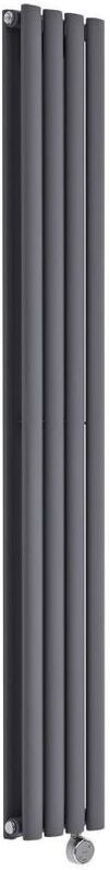 HUDSON REED Radiador de Diseño Eléctrico Vertical Doble - Antracita - 1600mm x HUDSON REED Radiador de Diseño Eléctrico Vertical Doble - Antracita - 1600mm x
