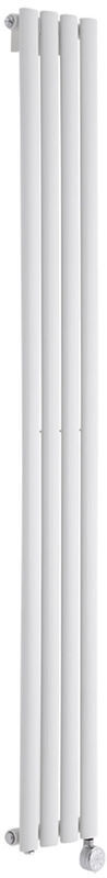 Hudson Reed - Radiador de Diseño Eléctrico Vertical - Blanco - 1780mm x Hudson Reed - Radiador de Diseño Eléctrico Vertical - Blanco - 1780mm x