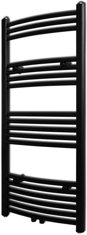 vidaXL Radiador toallero de baño curvo negro 500 x 1160 mm - Nero vidaXL Radiador toallero de baño curvo negro 500 x 1160 mm - Nero