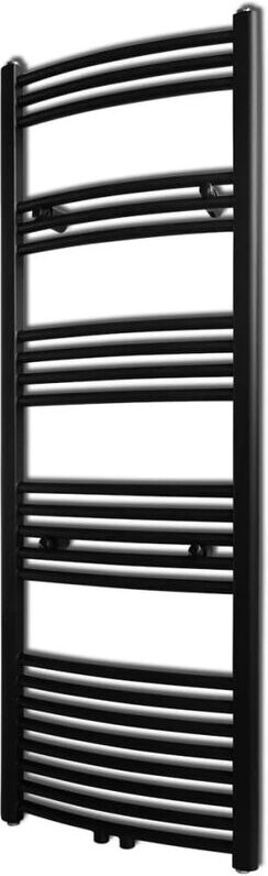 Youthup - Radiador toallero de baño curvo negro 500 x 1424 mm Youthup - Radiador toallero de baño curvo negro 500 x 1424 mm