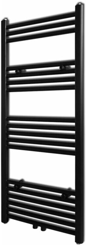 Youthup - Radiador toallero de baño recto negro 500 x 1160 mm Youthup - Radiador toallero de baño recto negro 500 x 1160 mm