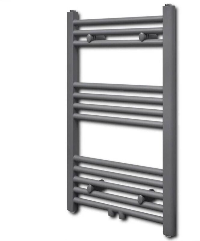 vidaXL Radiador toallero de baño recto 500 x 764 mm - Grigio vidaXL Radiador toallero de baño recto 500 x 764 mm - Grigio
