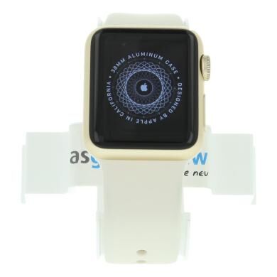 Apple Watch Sport (Gen. 1) 38mm aluminio dorado con pulsera deportiva blanco aluminio dorado - Reacondicionado: muy bueno   30 meses de garantía