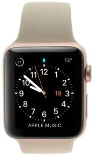 Apple Watch Series 2 aluminio dorado rosa 42mm con pulsera deportiva rosa arena aluminio dorado rosa - Reacondicionado: muy bueno   30 meses de